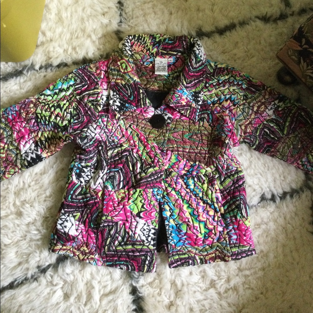 Parsley and sage short blazer with 3/4 sleeves
